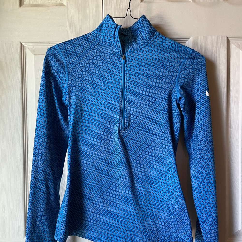 Nike Blue Patterned Women's Top